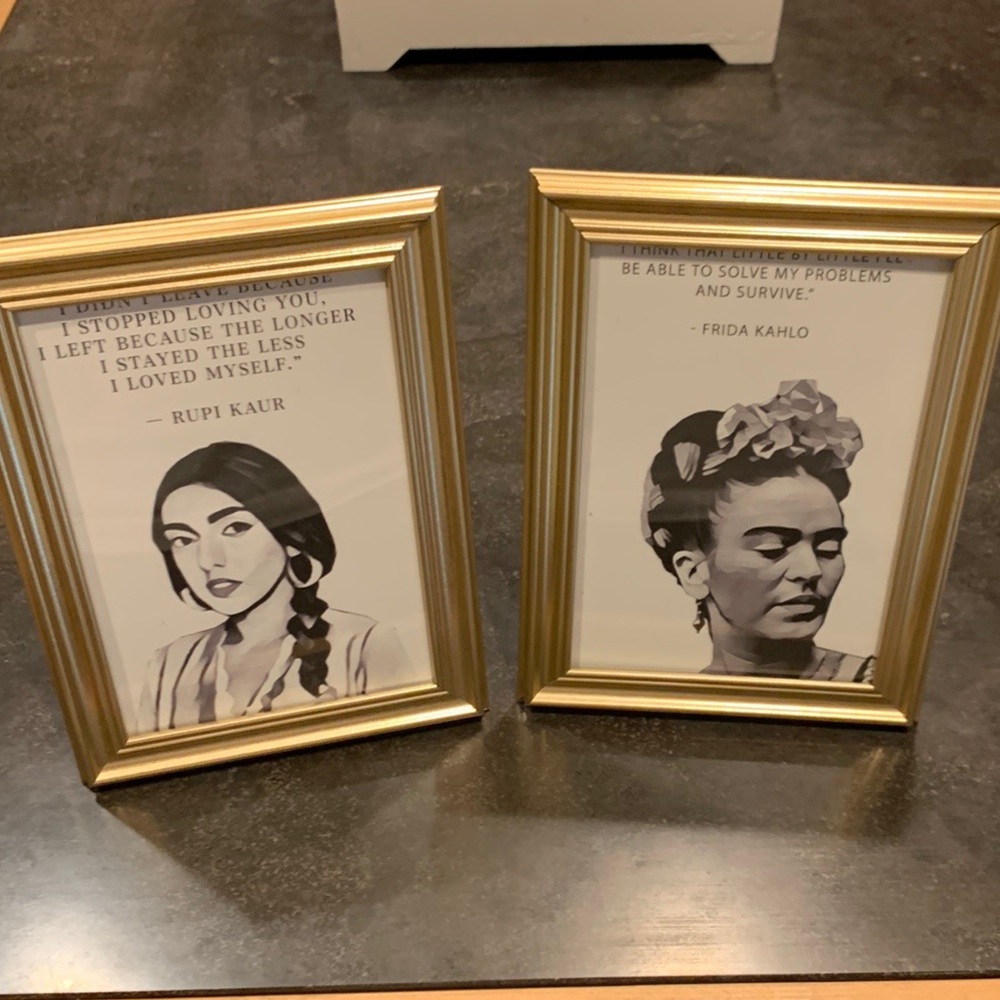 Set of Art Decor Frida Kahlo & Rupi Kaur Prints